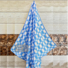 Cotton Bolls Textiles Microfiber Towels 300 Gsm | Soft Coral Fleece Towel With Hook Quick Dry Super Absorbent Bath Towel For Men & Women (Coin Blue)