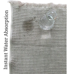Sanglobal 100% Cotton Waffle Bath Towels 600 Gsm | Ultra Soft Absorbent Cotton Bath Towel Fluffy Design -Set Of 2 (Light Brown)