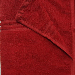 Cotton Bolls Textiles Soft Fabric Bath Towels 250 Gsm Large Size Soft & Absorbent 1 Piece Bath Towel For Men/Women In Daily Use (Red)