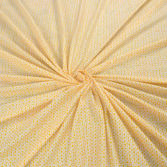 Single Bedsheet Elastic Fitted Cotton With 1 Pillow Cover | 36 X 78 Inches, Yellow & Grey | Breathable & Light Weight, All Season Comfort-Ideal For Daily Use