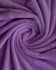Glivary Microfiber 300 Tc Bath Towels | Extra Soft Plush & Quick Dry High Absorbency Large Size Towels For Bathing (Purple)