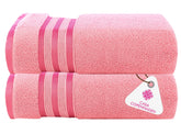 Casa Copenhagen Egyptian Cotton Exotic Hand Towel 400 Gsm (Zt Pink)- 2 Pcs
