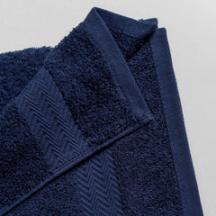 Ddecor Cotton Hand Towel 500 Gsm - Pack Of 2 (Blue)