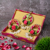 Traditional Cash Box Set With Subh Labh Door Hanging - Handcrafted Diwali Home Decor, Colour - Pink, Style - Traditional