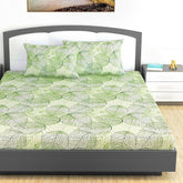 King Size Double Bedsheet With 2 Pillow Covers - 108 X 108 Inches, Sage Green | Soft & Durable For Everyday Use - All Season Comfort