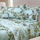 100% Cotton 1 Double Bedsheet With 2 Pillow Covers - 90 X 90 Inches, Grey | Soft & Breathable Cotton Bedsheet - Long Lasting & Soft 144 Thread Count Bedsheet