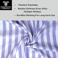 Traditional Thread'S 100% Bamboo Large Size Bath Towels 350 Gsm | Ultra Soft, Absorbent, Light Weight & Quick Dry Towel, Travel, Gym, Beach (Indigo Blue)