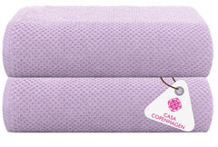 Casa Copenhagen Egyptian Cotton Exotic Hand Towel 400 Gsm (Orchid Purple Rose)- 2 Pcs