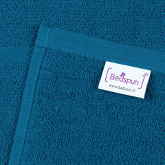 Bedspun Cotton Bath Towel 400 Gsm | Gym, Workout, Super Soft Absorbent, Lightweight, Ultra Absorbent, Quick-Drying Towel (Blue) - 1 Pcs