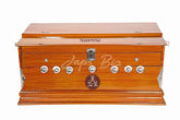 Harmonium 39 Keys, 7 Stopper, 3 1/4 Octave, Double Bellow, 2 Reeds (Bass- Male) | Wooden Frame On Keys - Brown Color