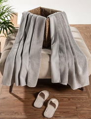 Damensch Men'S Egyptian Cotton Super Soft Bath Towel 1000 Gsm | Bathroom, Gym Towel For Men (Fog Grey) - Pack Of 2