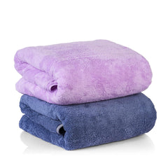 Sellsworld Microfiber Large Bath Towel 600 Gsm | Quick Dry Super Absorbent Bath Towel For Men & Women | Towel For Bath, Travel, Gym, Beach, Pool & Yoga (Blue & Purple)