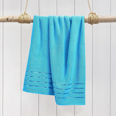 Spread Spain 100% Cotton Face Towel 600 Gsm | Roman Face Towel Super Absorbent, Soft & Quick Dry Towels For Gym, Sports, Travel, Suitable For Acne Prone Skin (Blue Moon) -Set Of 2