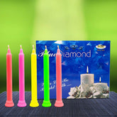 BLUE DIAMOND SMOKELESS COLOURFUL CANDLES 3 PACKS | 15 CANDLES IN ONE PACK