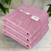 Heelium Bamboo Bath Towel 3x Softer & Quick Drying 400 Gsm (Peach)