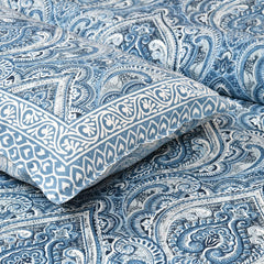 1 Queen Size Bedsheet For Double Bed With 2 Pillow Covers (90 X 108 Inches) Dark Blue | Premium Cotton Material - Ideal For House, Hotel, Guest House
