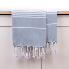 Haber Premium Basic Large Size 100% Cotton Towel 300 Gsm | Soft, Absorbent & Comfortable Quick Dry Bath Towels - Sea Glass (1 Pcs)
