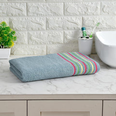 Pure Cotton Bath Towel 400 Gsm | Quick Dry Large Size Bath Towel (Sky Blue)