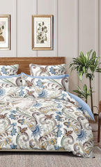 Super Soft Cotton Single Flat Bedsheet With 1 Pillow Cover - 60 X 90 Inches, Multicolor | Light Weight & Easy To Wash At Home | Soft & Comfortable Feel