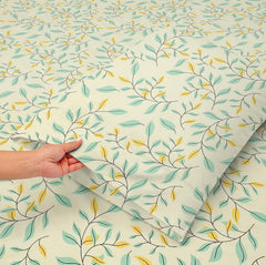 Premium Cotton Elastic Fitted Bedsheets With 2 King Size Pillow Covers - 72x78+10 Inches, Beige | Double Bed With All Around Elastic 180 TC Super Soft