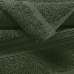 Boutiquo 100% Cotton Bath Towel 500 Gsm | Compact Quick Dry Lightweight Soft & Highly Absorbent Large Size Bath Towel - Olive Green