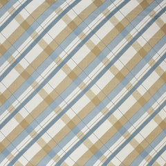 Cotton Bedsheets All Around Elastic Fitted Single Size Premium Super Soft Fitted With 1 Pillow Cover - Single Bedsheets Size 78x48 Inches, Blue Line | Lightweight, Soft, & Comfortable