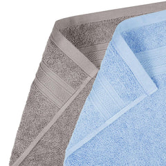 Mytrident Soft Comfort Air Rich 100% Cotton Hand Towel 800 Gsm | Highly Absorbent Towels For Men & Women Hand Towel (Charcoal & Allure) - 4 Pcs