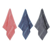 Velve 100% Bamboo Face Towel 600 Gsm | Ultra Soft, Absorbent & Quick Dry Towel For Facewash, Gym, Travel Towel - Royal Blue, Grey & Pink