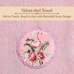 Akiko Home Prima Dream 100% Cotton 1 Bath & 2 Hand Towel 1000 Gsm | Soft, Absorbent & Durable, Cotton Bath Towel | Pack Of 3 (Light Purple)