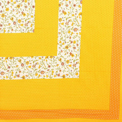 Pure 100% Cotton Double Bed Sheet With 2 Pillow Covers - 90 X 100 Inches, Yellow & White | Beautifully Handcrafted Traditional Bedsheets - Skin Friendly Fabric