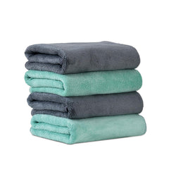 Yellow Weaves Super Soft Microfiber Hand Towels 400 Gsm | Gym & Workout Towels Set Of 4 (Multicolour)