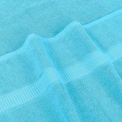 Rewop Microfiber Bath Towels 1200 Gsm | Large Size-Super Soft Coral Fleece Bathing Towel With Hook Quick Dry Super Absorbent-Bath Towel For Men & Women (Light Blue)- Pack Of 2