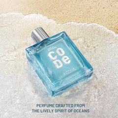 Wild Stone Code Acqua Eau De Parfum For Men 100ml 3.4 Fl.oz. | Long Lasting Fragrance