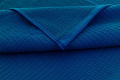 Casa Copenhagen Egyptian Cotton Waffle 1 Pcs Large Bath Towel 500 Gsm (Electric Blue)