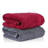 Sellsworld Microfiber Large Bath Towel | Quick Dry Super Absorbent Bath Towel For Men & Women | Towel For Bath, Travel, Gym, Beach, Pool & Yoga (Red & Dark Grey)