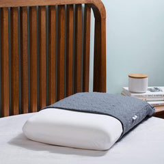 Memory Foam Pillow For Neck & Shoulder Pain Relief, Grey - XL King Size - 5 Inch | Cervical Thick Pillow For Sleeping -Orthopedic Bed Pillow For Back, Side & Stomach Sleepers - Set Of 2