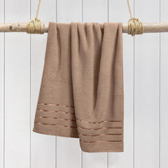 Spread Spain 100% Cotton Bath Towels 600 Gsm | Roman Bath Towel Large Size Soft, Fluffy & Absorbent - Brown