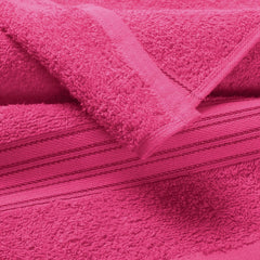 Boutiquo Ultra Soft 100% Cotton Washcloths 1800 Gsm | Contains Face Cloths Compact & Lightweight Multi Purpose Washcloths - Hot Pink (12 Piece)