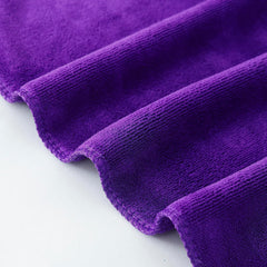 Kuber Industries Face Towel 600 Gsm | Super Soft Fluffy Absorbent Microfiber Cotton Hair & Face Towel - Pack Of 3 (Purple)