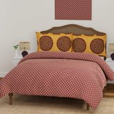 Cotton Bedsheet For King Size With Pillow Cover Set - 108x108 Inches, Brown | Breathable & Light Weight, All Season Comfort-Ideal For Daily Use & Gifting Bedsheet