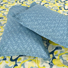 Cotton Double Bedsheet With 2 Pillow Covers - 87 X 100 Inches, Light Green | Smooth & Comfortable For Daily Use - All Weather Coziness & Bedroom Style