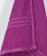 Cotton Bolls Textiles Soft Fabric Bath Towels 250 Gsm Large Size Soft & Absorbent 1 Piece Bath Towel For Men/Women In Daily Use (Purple)