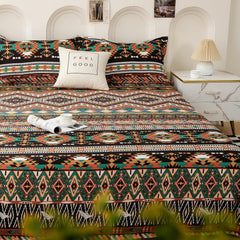 1 Double Bedsheet For Queen Size With 2 Pillow Covers - 88 X 100 Inches, Beige & Black | Perfect For Festive Gifting | Soft & Durable For Everyday Use & Bedroom - All Season Comfort