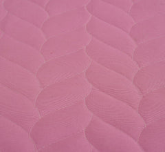 Quilted Double Bedsheet For King Size With 2 Pillow Covers | 90 X 100 Inches, Pink - Super Soft Bedding Set | Suitable For All Seasons