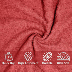 Swaursaha Premium Cotton Hand Towel 200 Gsm | Ultra Soft, Quick Dry, Super Absorbent Towel (Maroon)
