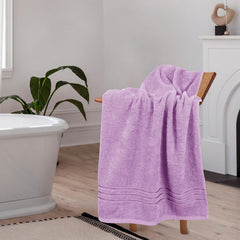 Home Elegance 100% Cotton Comfort Living Bath Towel 400 Gsm (Violet Sky)- Pack Of 1