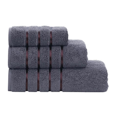 Spread Spain Roman Face, Hand & Bath Large Towel 600gsm | Super Soft & Comfortable, Extra Absorbent Cotton Towels For Face, Body & Gym- Grey (Set Of 3)