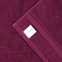 Mytrident Indulgence Collection Hand Towel 400 Gsm | 100% Cotton For Men & Women Hand Towel - Grape Wine (Pack Of 2)