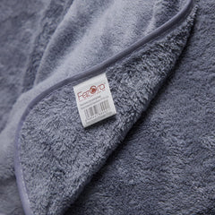 Fezora Microfiber Bath Towels 500 Gsm | Large Size Bath Towel- Super & Absorbent With Hook Quick Dry Towel For Men & Women (Grey)