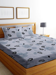 1 Bedsheet King Size 2 Matching Pillow Covers - 72 X 780 Inches, Grey | All Around Elastic Soft & Durable Bedding For Bedroom - Lightweight Perfect For All Seasons